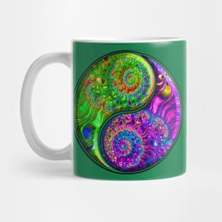 Fractal Yin Yang Yoga Mug